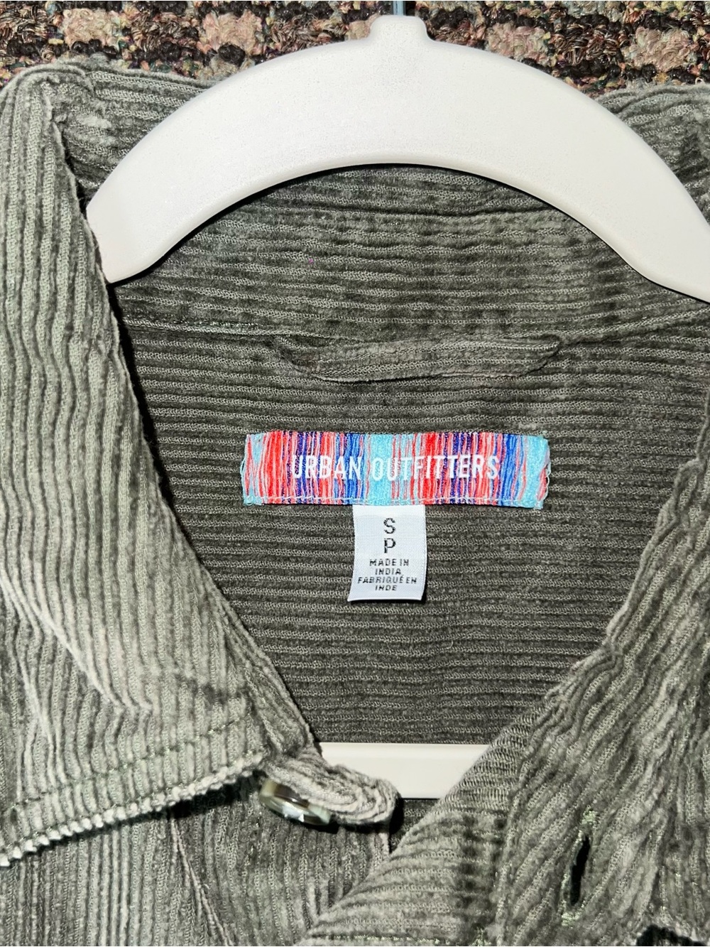 Urban Outfitters Olive Corduroy Shacket